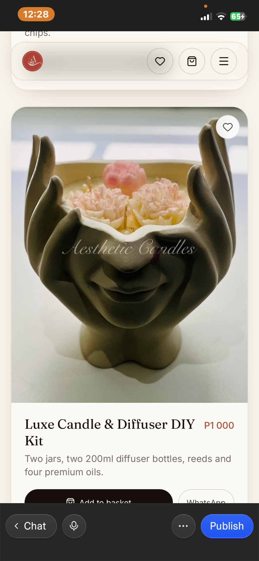 Hand & Face Vase Bouquet